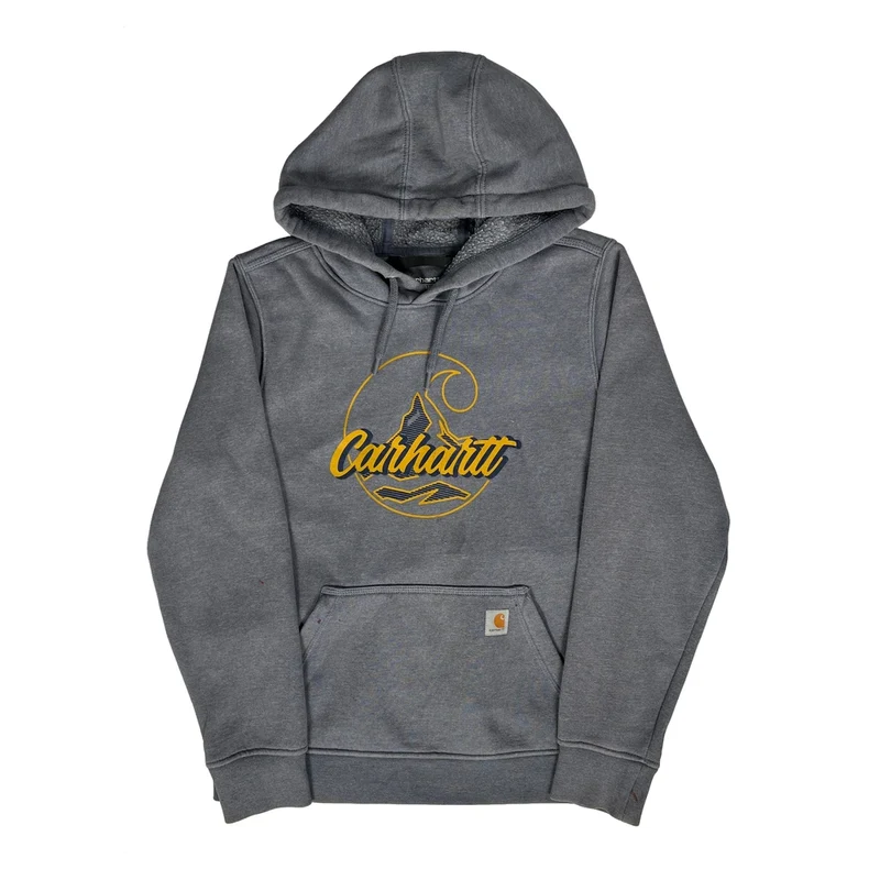 Carhartt Hoodie - Large Grey Cotton