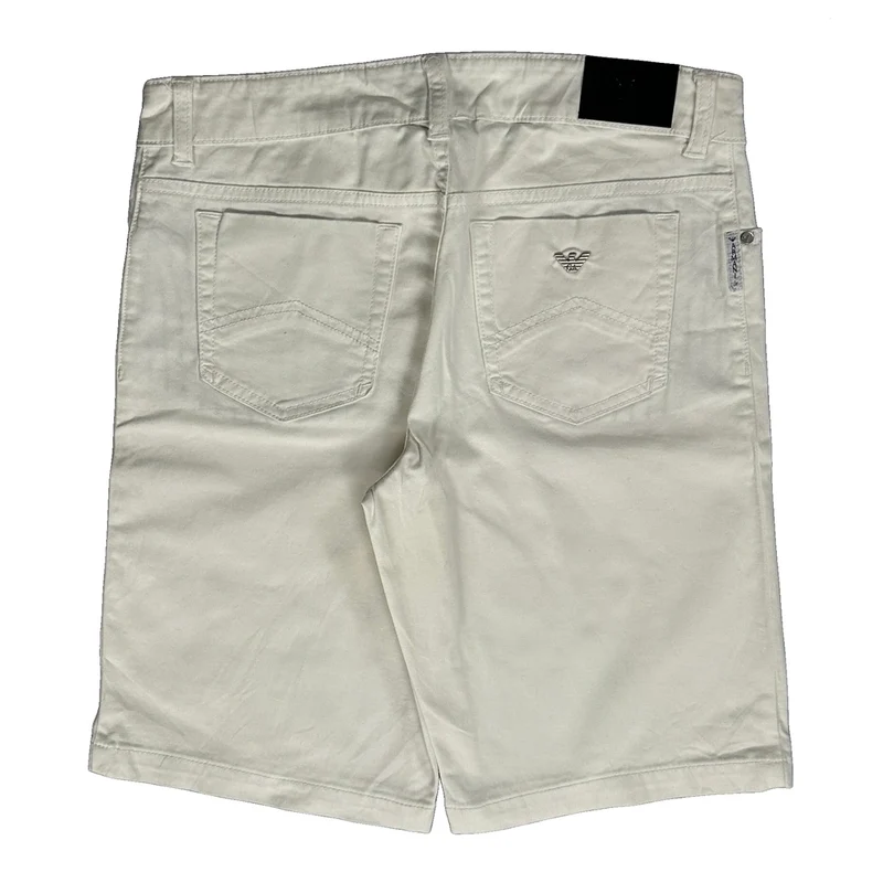 Armani Jeans Shorts - 31W 10L White Cotton