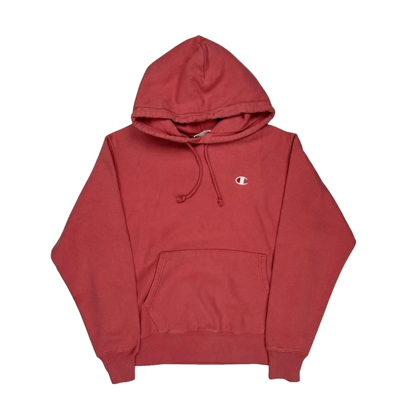 Reverse Weave Champion Hoodie - Medium Red Cotton