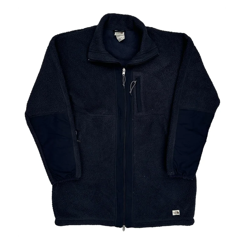 The North Face Fleece Jacket - Medium Navy Polyester