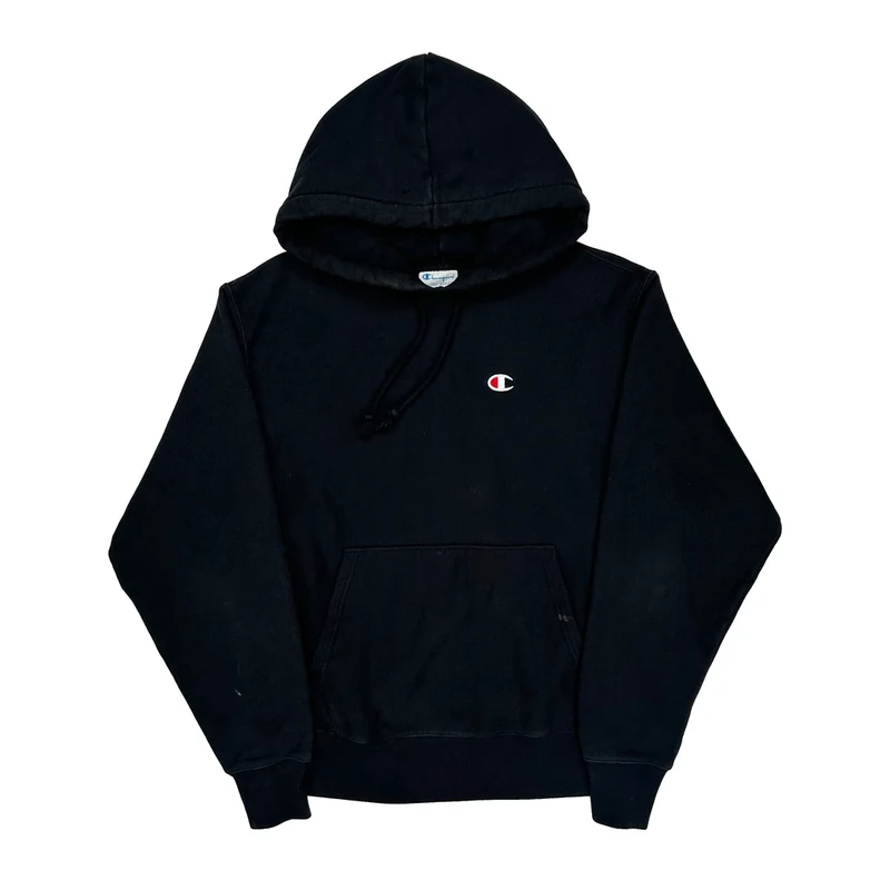 Reverse Weave Champion Hoodie - Medium Black Cotton