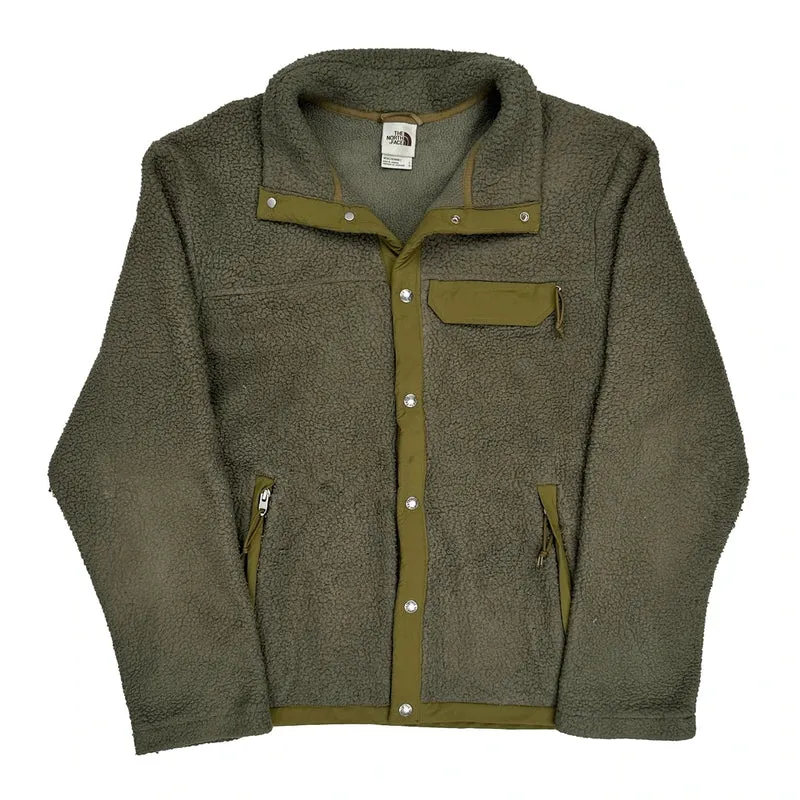 The North Face Fleece Jacket - Large Green Polyester