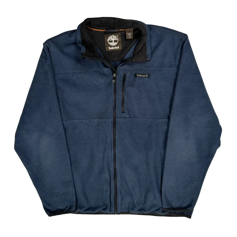 Timberland Fleece Jacket - Large Blue Polyester