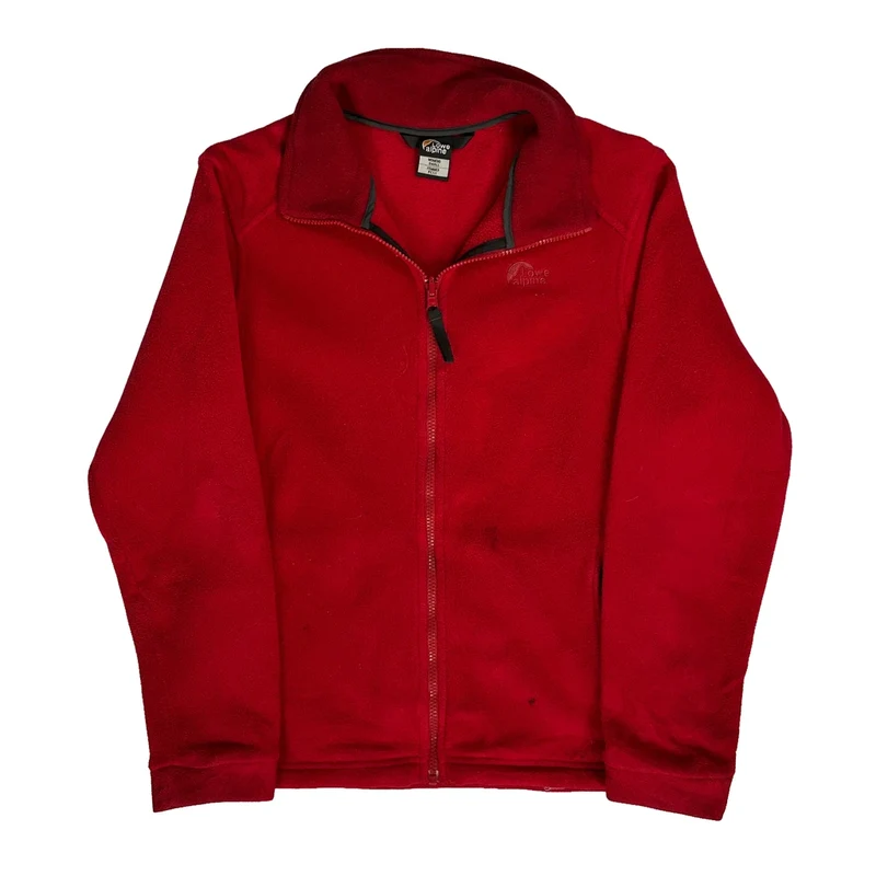 Low Alpine Fleece Jacket - Small Red Polyester