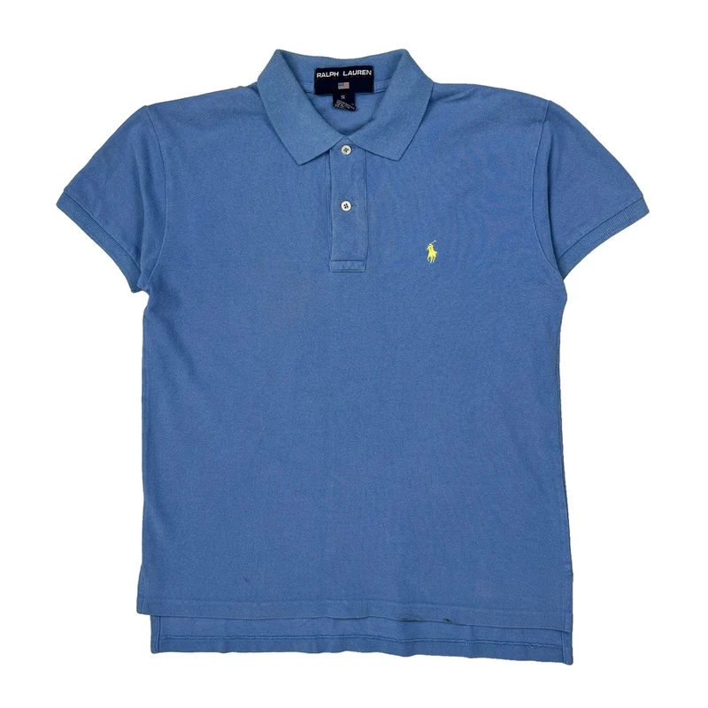Ralph Lauren Polo Shirt - Small Blue Cotton