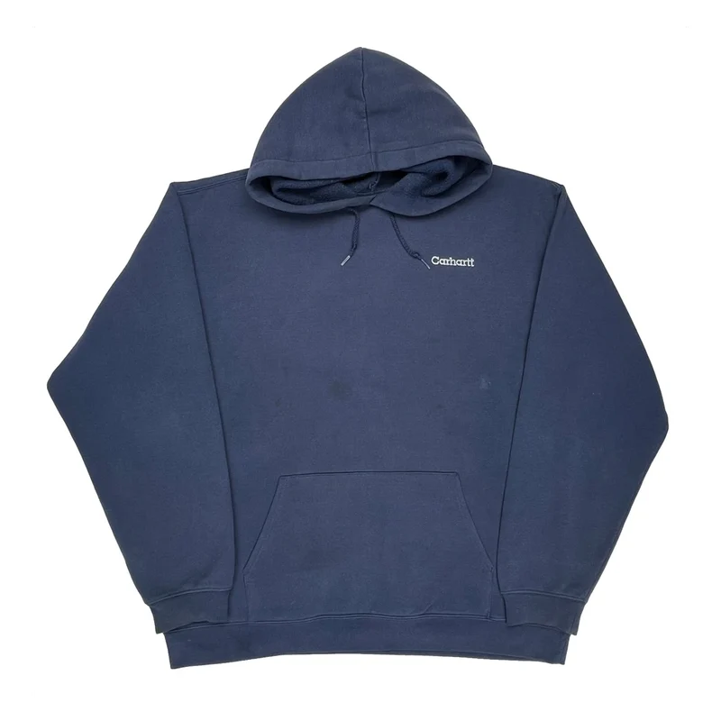 Carhartt Hoodie - 2XL Navy Cotton Blend