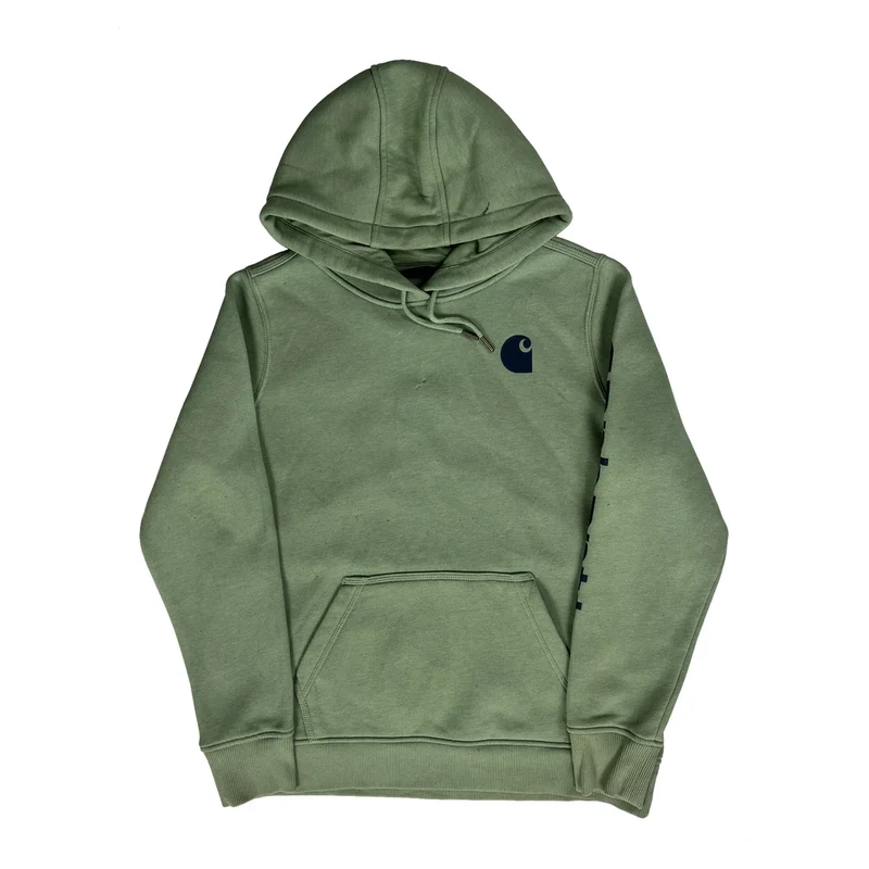 Carhartt Hoodie - Large Green Cotton