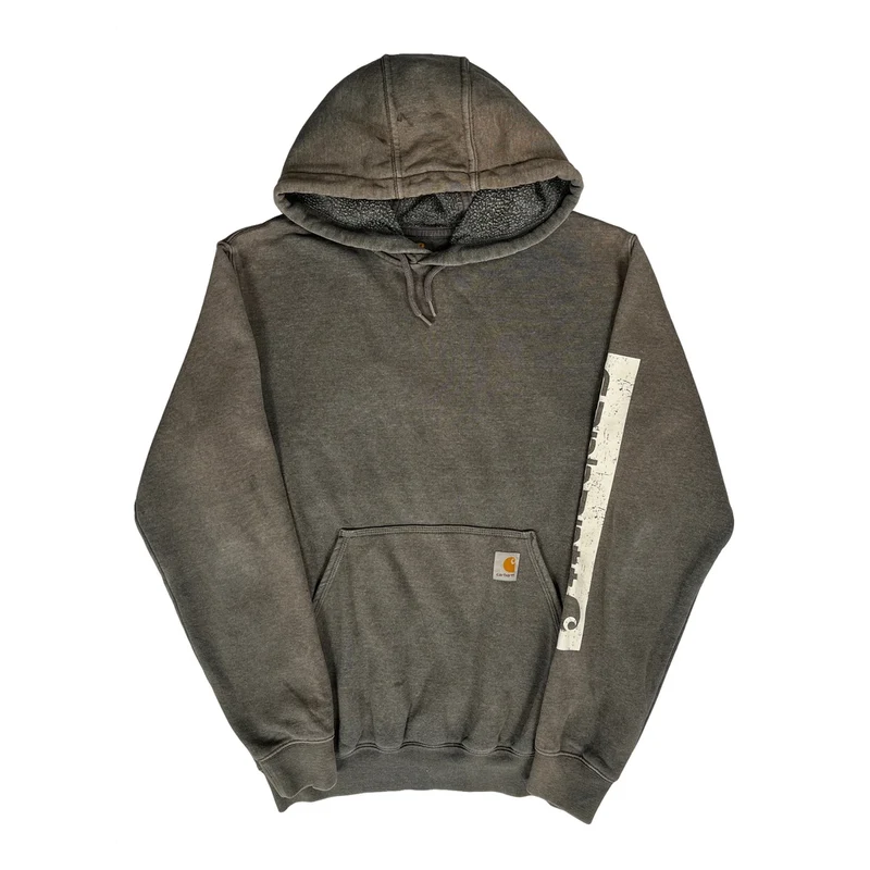 Carhartt Hoodie - Small Grey Cotton