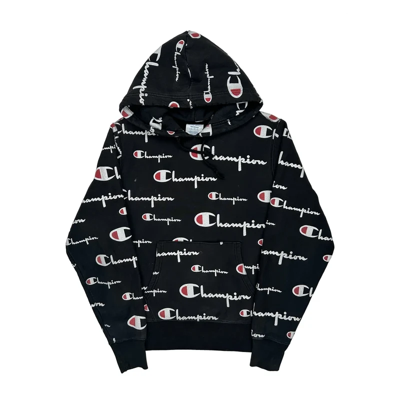 Reverse Weave Champion Hoodie - Medium Black Cotton