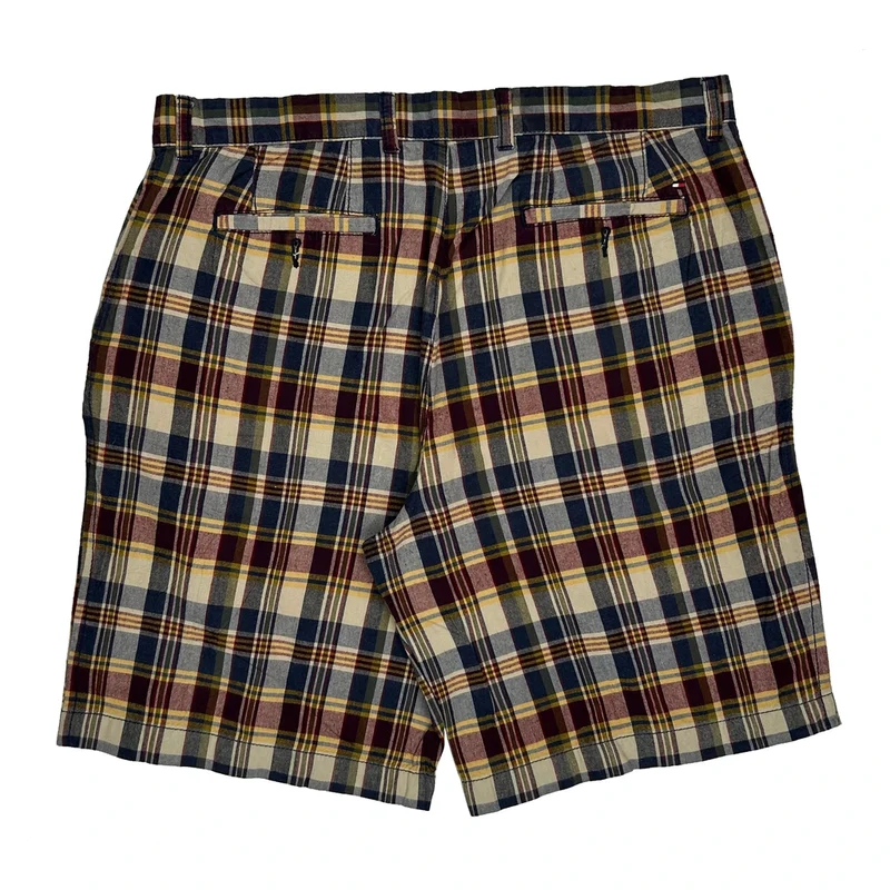 Tommy Hilfiger Checked Shorts - 36W 11L Multicoloured Cotton