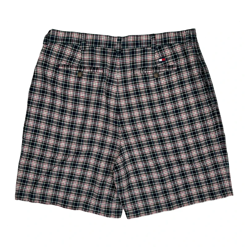 Tommy Hilfiger Checked Shorts - 36W 8L Multicoloured Cotton