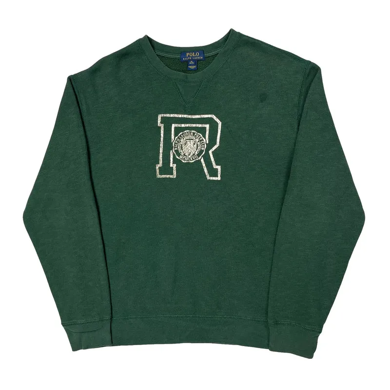 Age 18-20 Polo By Ralph Lauren College Sweatshirt - XL Green Cotton