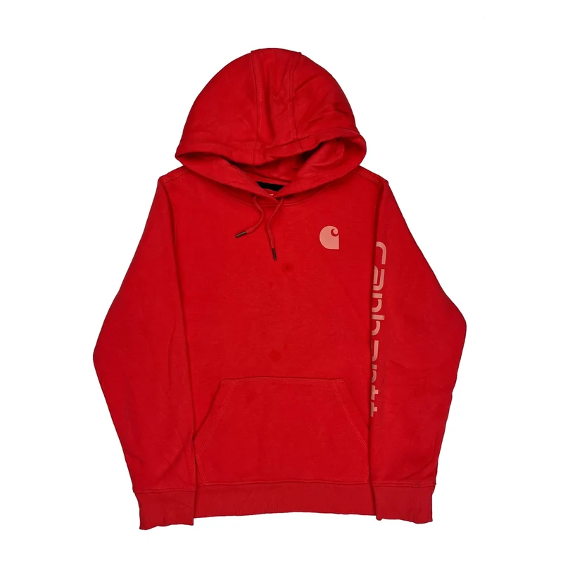 Carhartt Hoodie - Large Red Cotton