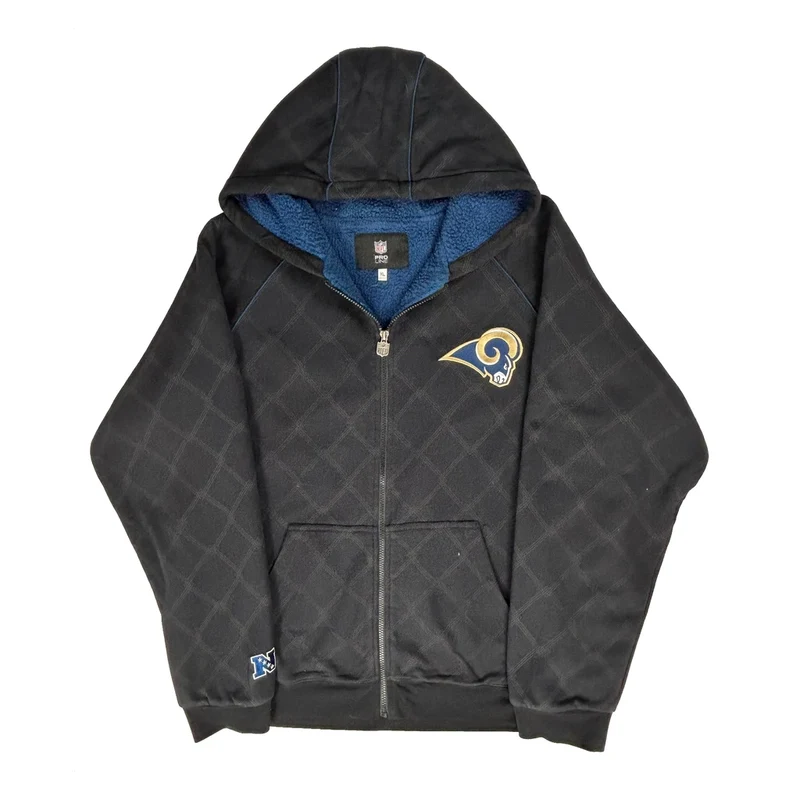 St. Louis Rams N.F.L. Pro Line Football Hoodie - XL Black Polyester