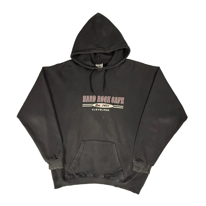 Cleveland Hard Rock Cafe Hoodie - XL Black Cotton
