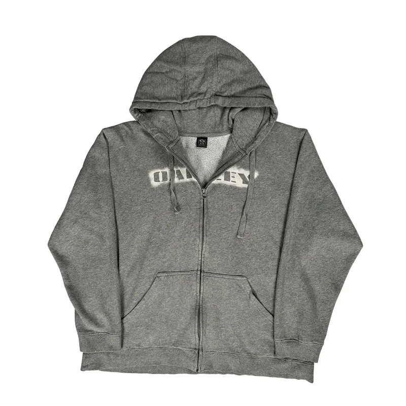Oakley Hoodie - XL Grey Cotton Blend
