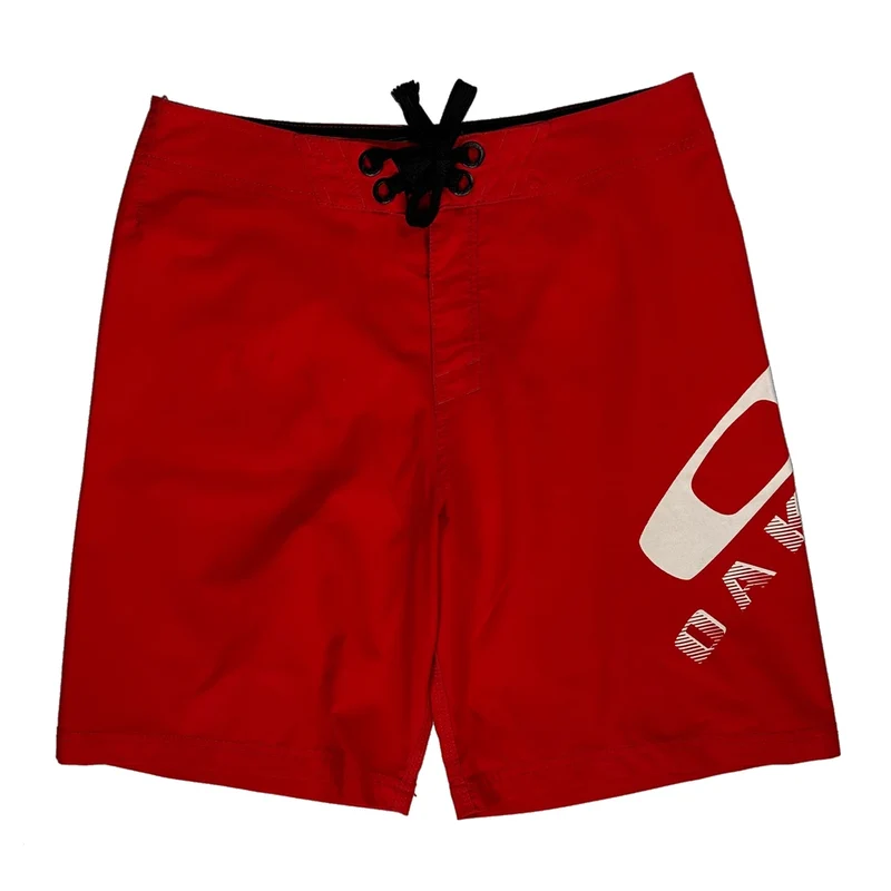 Oakley Board Shorts - 32″ Waist Red Polyester