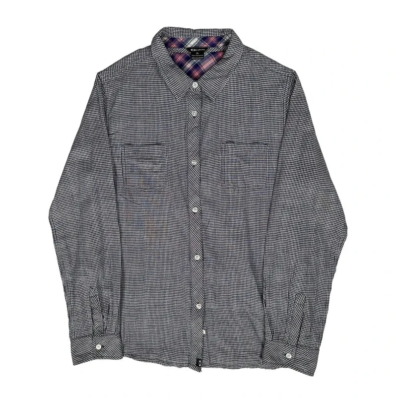 Oakley Checked Shirt - XL Grey Cotton