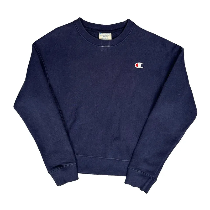 Reverse Weave Champion Sweatshirt - XS Navy Cotton
