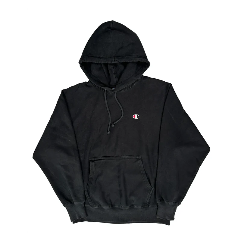 Reverse Weave Champion Hoodie - Medium Black Cotton