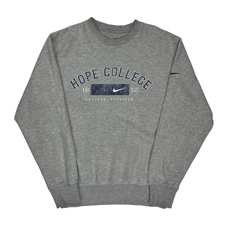 Hope College Nike College Sweatshirt - Large Grey Cotton