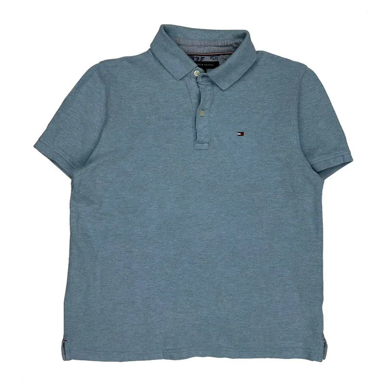 Tommy Hilfiger Polo Shirt - Medium Blue Cotton