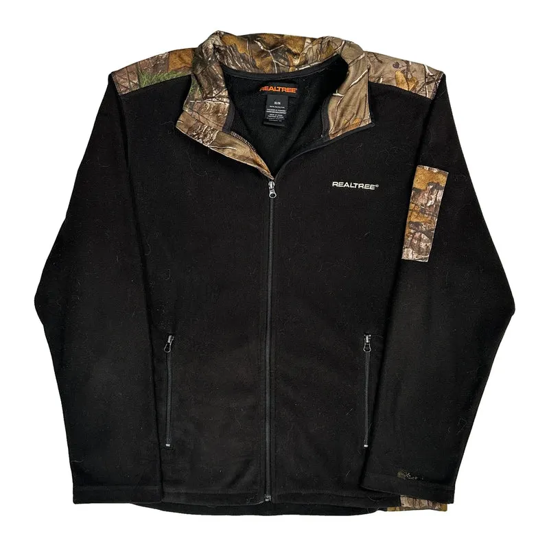 Realtree Camo Fleece Jacket - Medium Black Polyester