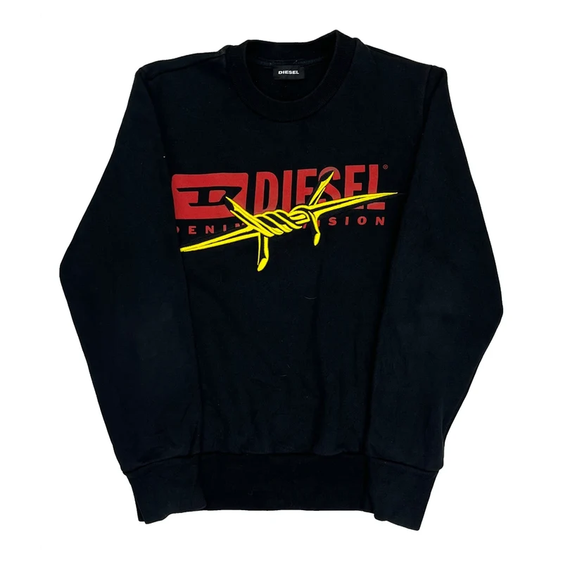 Denim Division Diesel Sweatshirt - XS Black Cotton