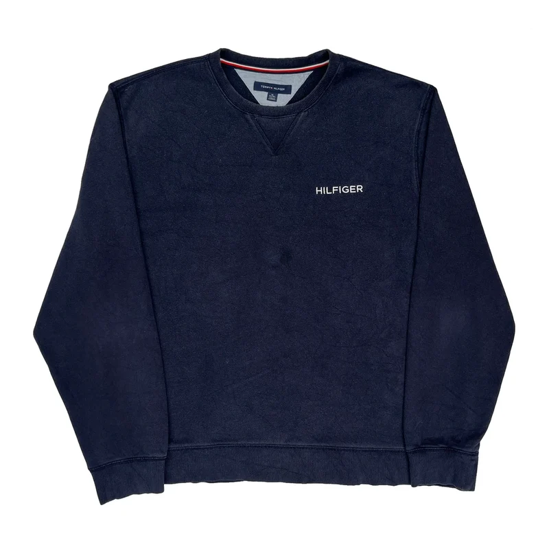 Tommy Hilfiger Sweatshirt - XL Navy Cotton