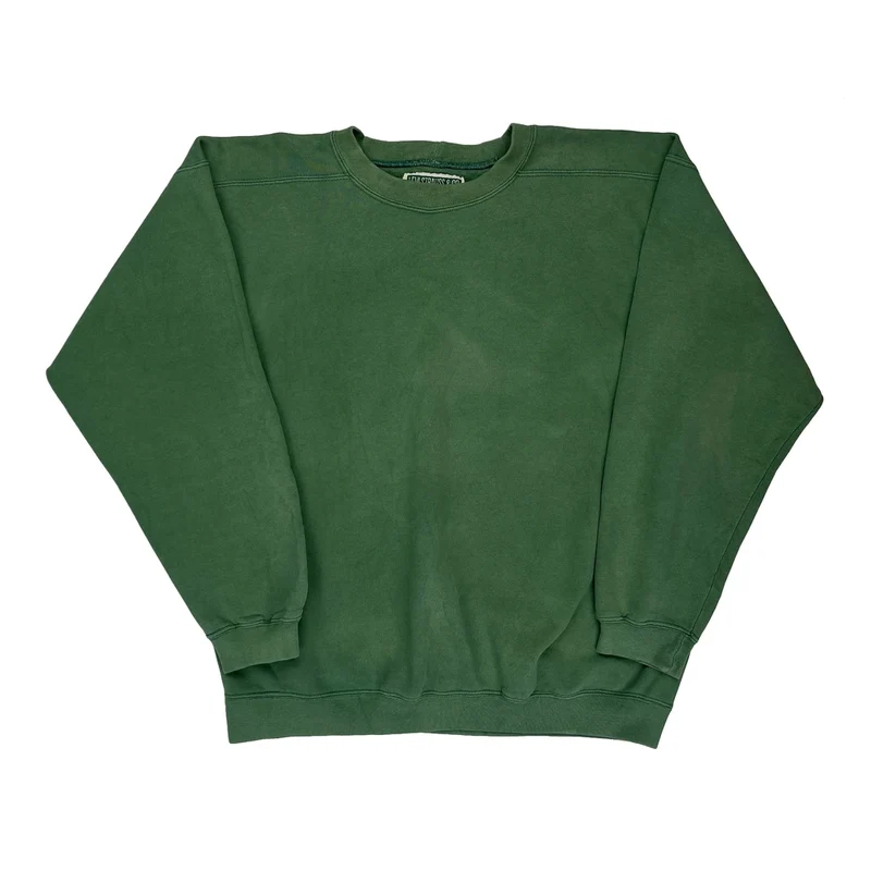 Made In USA Levis Sweatshirt - Large Green Cotton