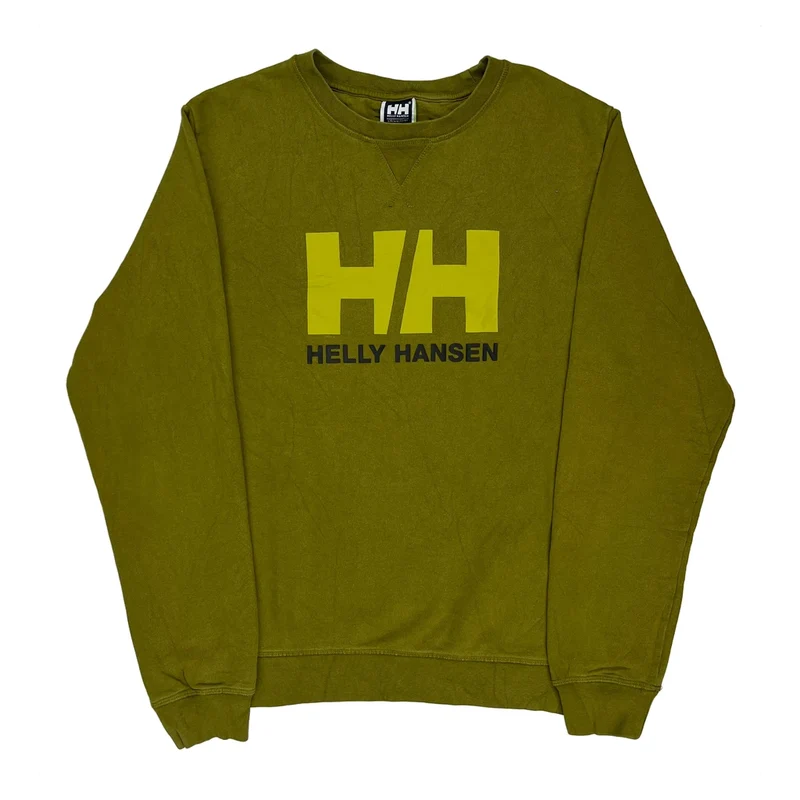 Helly Hansen Sweatshirt - XL Green Cotton