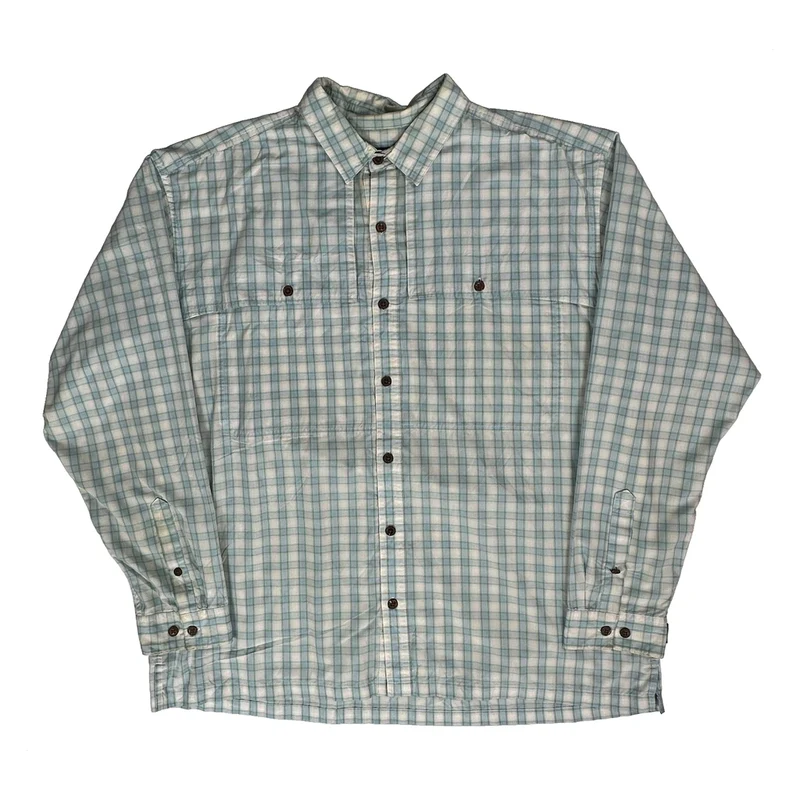 Patagonia Checked Shirt - 2XL Blue Cotton