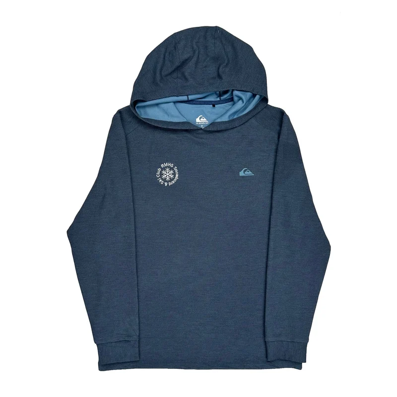Quiksilver Hoodie - Medium Blue Polyester