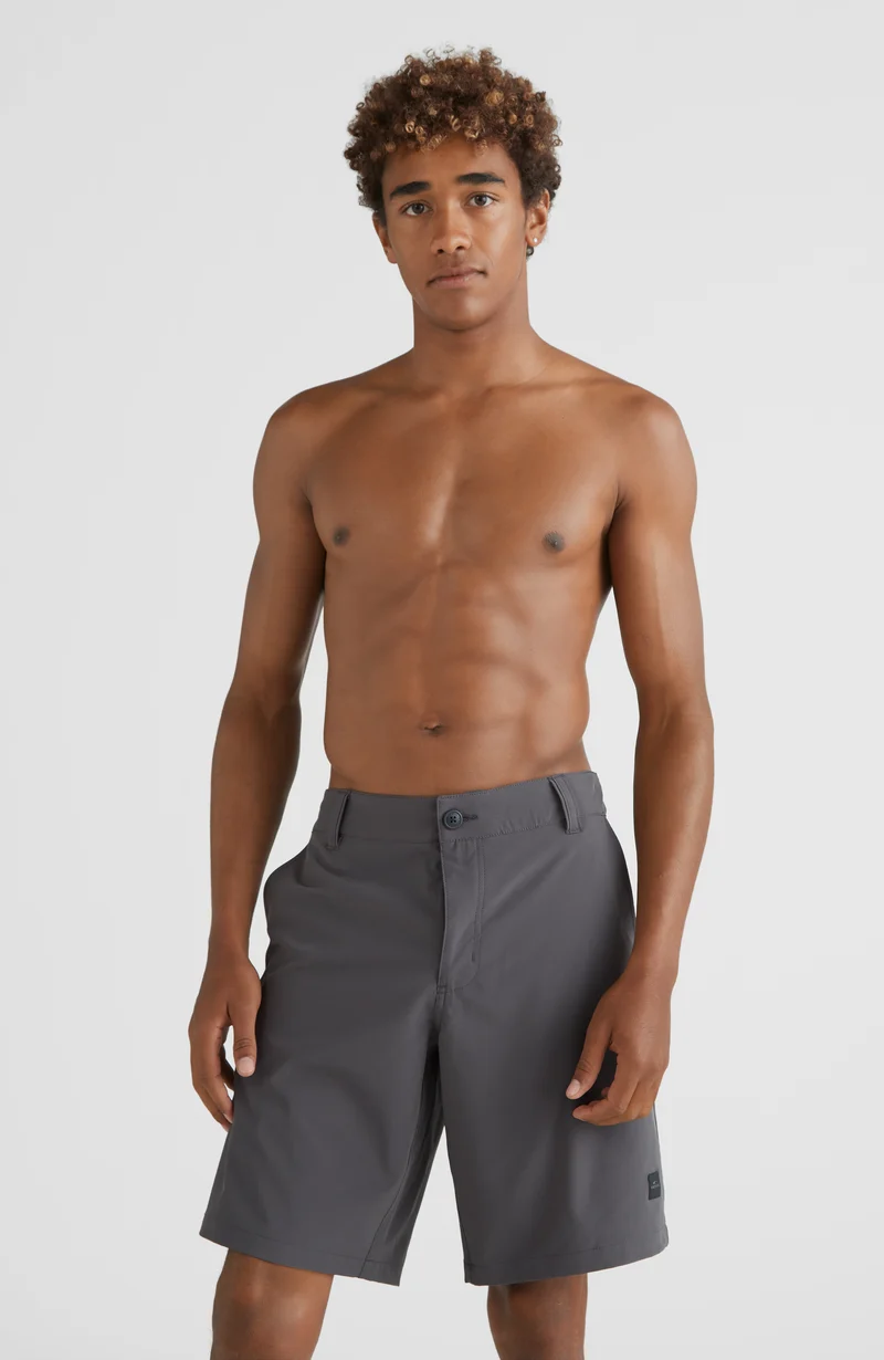 Short Hybrid Chino | Asphalt