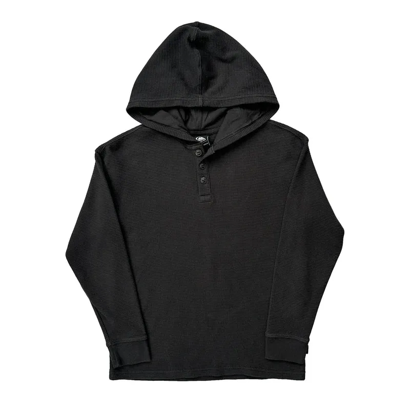 Quiksilver Hoodie - Medium Black Cotton