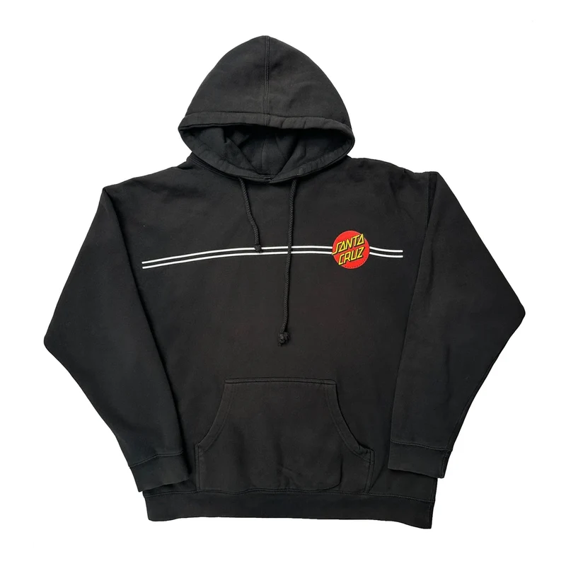 Skateboards Santa Cruz Graphic Hoodie - XL Black Cotton