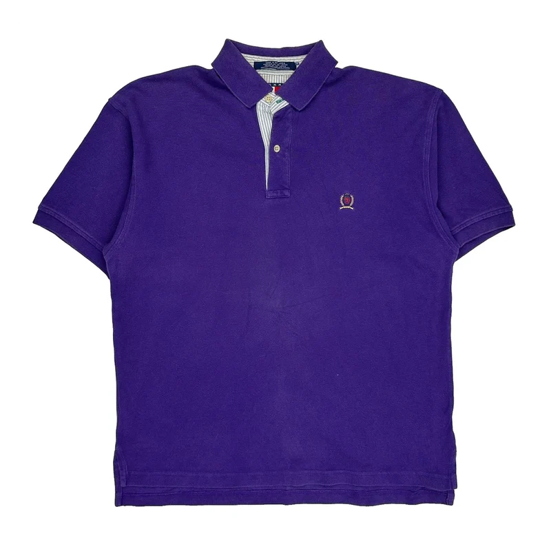 Tommy Hilfiger Polo Shirt - Medium Purple Cotton