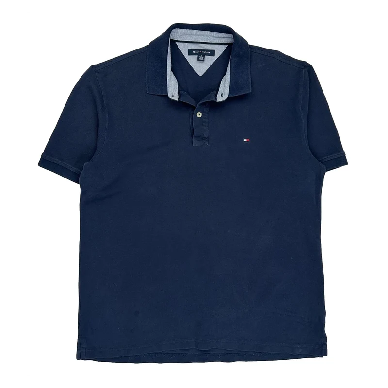 Tommy Hilfiger Polo Shirt - XL Navy Cotton