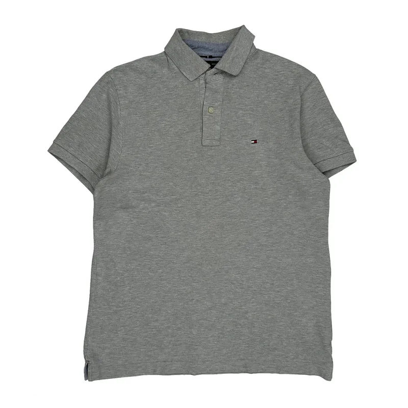 Tommy Hilfiger Polo Shirt - Medium Grey Cotton