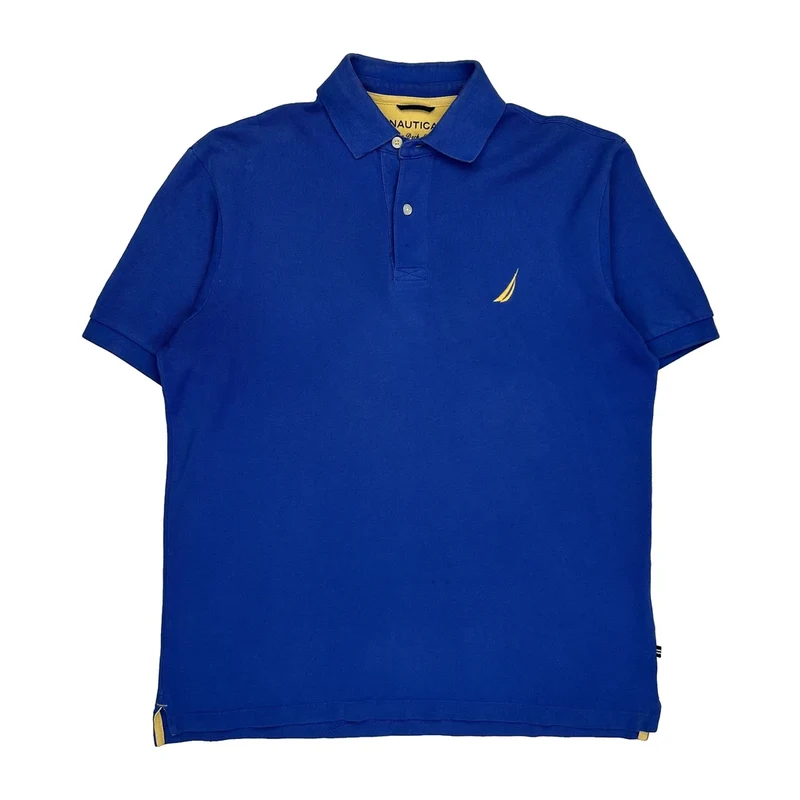 Nautica Polo Shirt - Small Blue Cotton