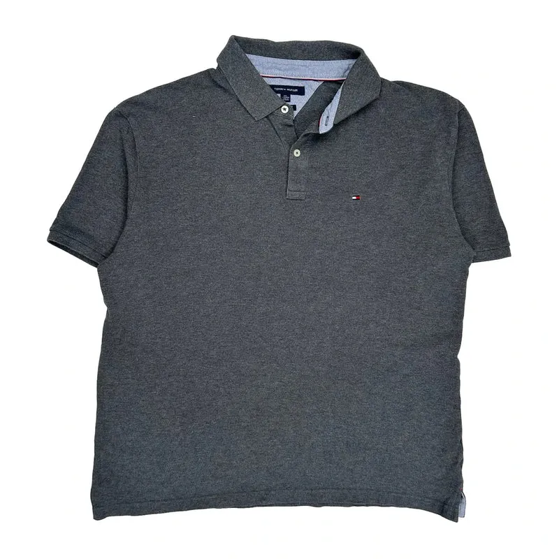 Tommy Hilfiger Polo Shirt - 2XL Grey Cotton