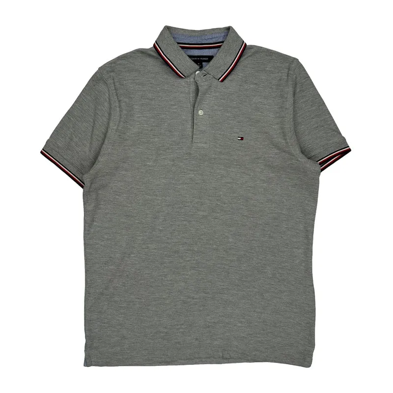 Tommy Hilfiger Polo Shirt - Medium Grey Cotton