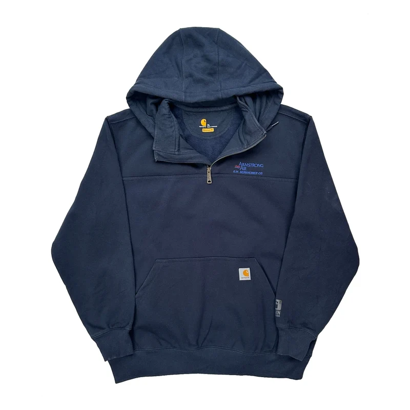 Armstrong A.R. Refinement Co. Carhartt Hoodie - XL Navy Cotton