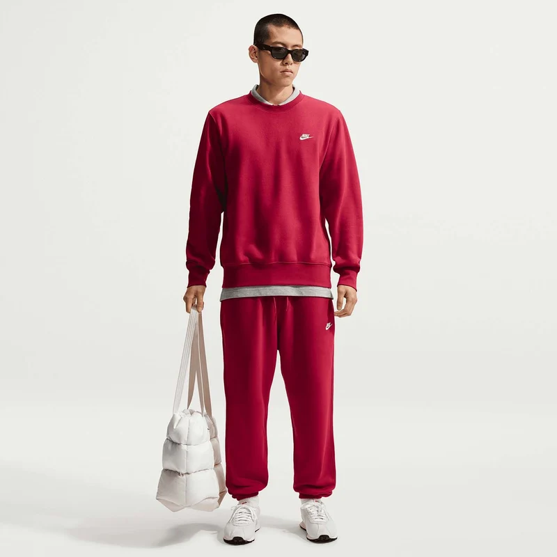 club fleece crew trui