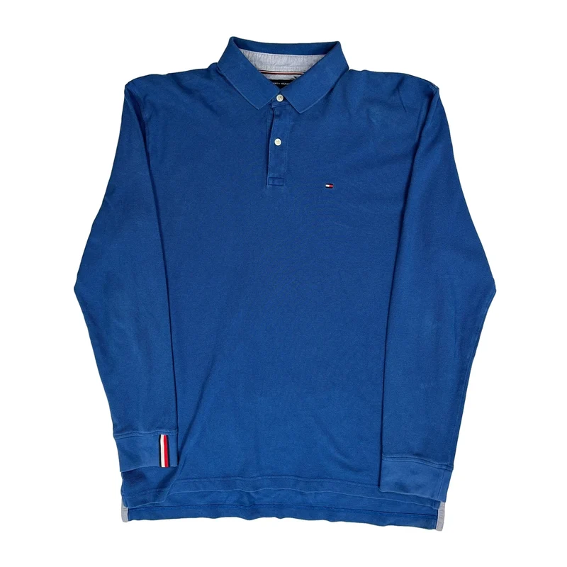 Tommy Hilfiger Polo Shirt - XL Blue Cotton