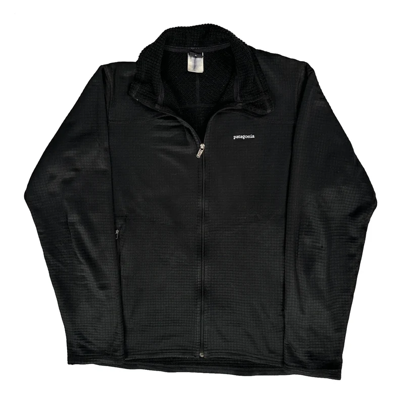 Patagonia Fleece Jacket - Large Black Polyester