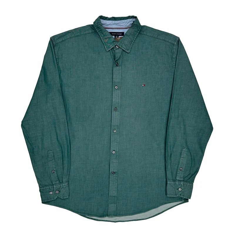 Tommy Hilfiger Shirt - XL Green Cotton
