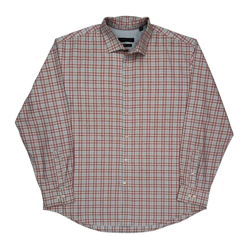Tommy Hilfiger Checked Shirt - XL Red Cotton