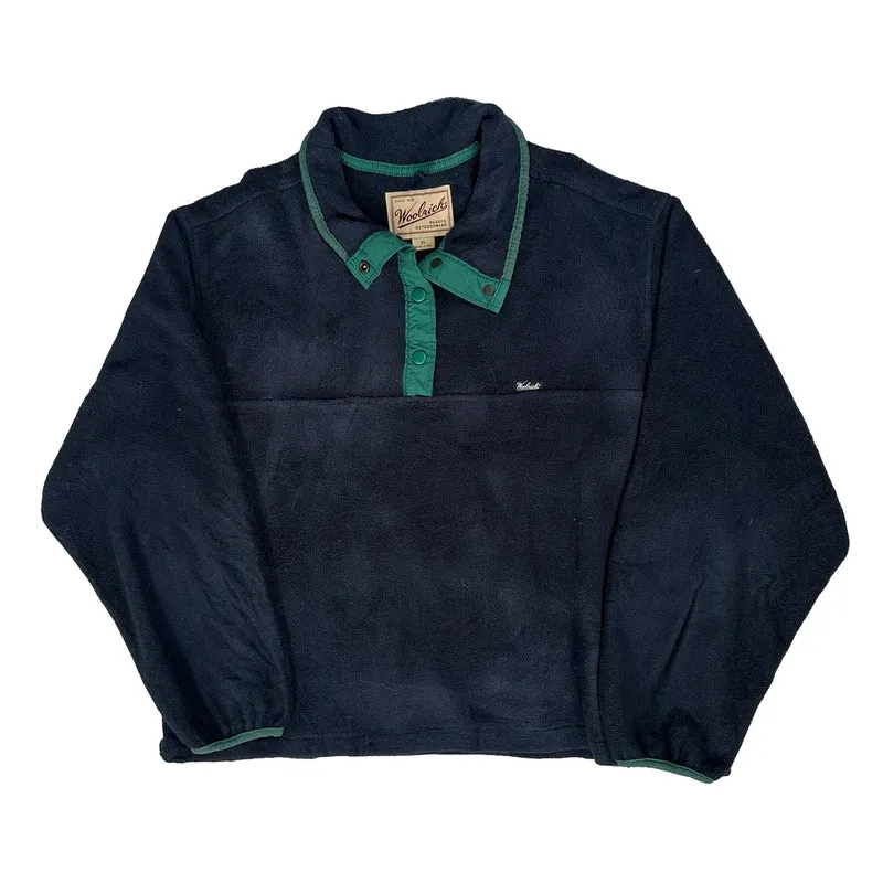 Made In USA Woolrich Fleece - XL Navy Polyester