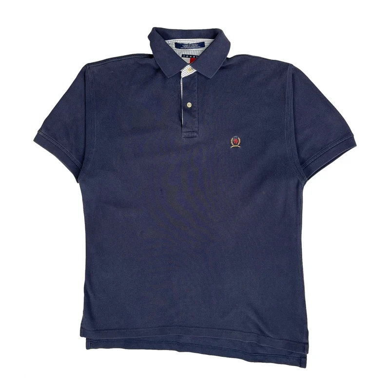 Tommy Hilfiger Polo Shirt - Small Blue Cotton